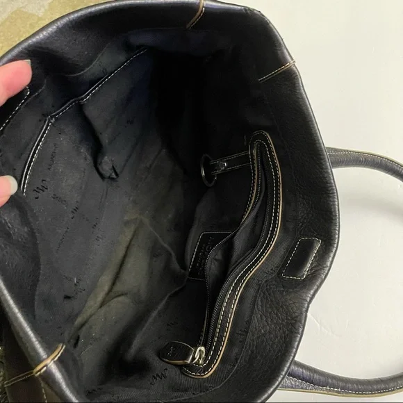 Monsac Original shoulder handbag black leather - Picture 6 of 7